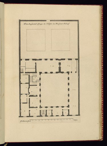 Plan du second Estage de l’Hostel de Monsieur Tubeuf