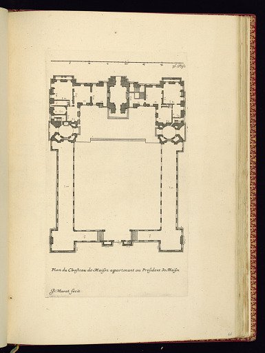 Plan du Chasteau de Maison appartenant au President de Maison