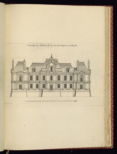 Elevation de L’entrée de la cour du Chasteau de Maison