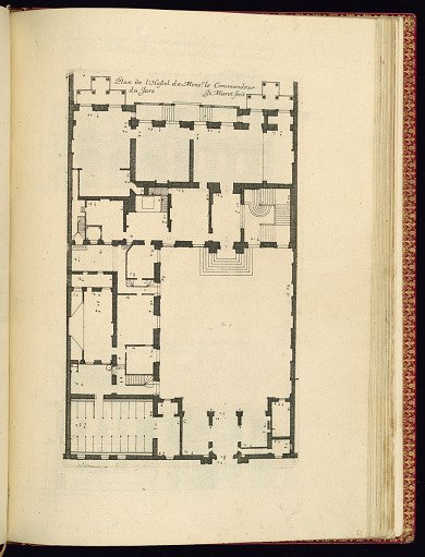 Plan de l’Hostel de Monsr. Le Commandeur du Jars