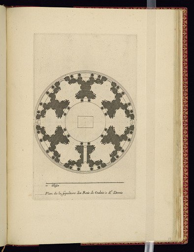 Plan de la Sepulture des Rois de Valois à St. Denis