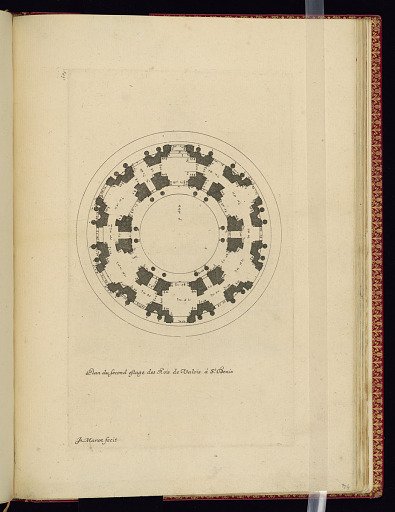 Plan du second estage des Rois de Valois à St. Denis