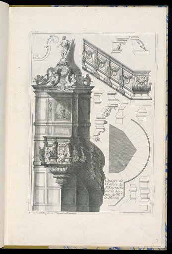 Chaire de L’Eglise de St. Eustache sur le Dessein de Mr. Le Brun