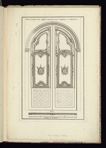 Porte Cochere avec Atigue, necessaire aux Sculpteurs et Menuisiers