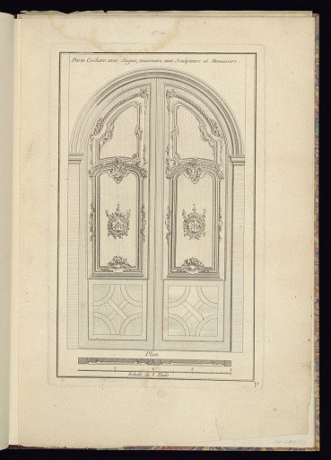Porte Cochere avec Atigue, necessaire aux Sculpteurs et Menuisiers