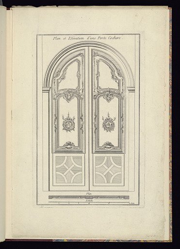 Plan et Elévation d’une Porte Cochere