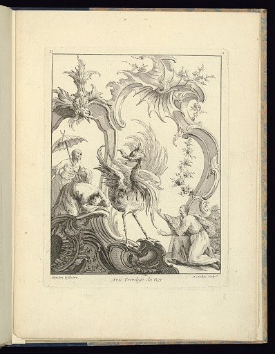 Ornament Design with Figures and Birds