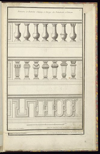 Balustres et Entrelas d’Appuy à l’Usage des Balustrades et Balcons