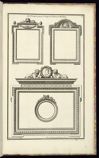 autre Exemple propre à l’usage des Tableaux et Medaillons