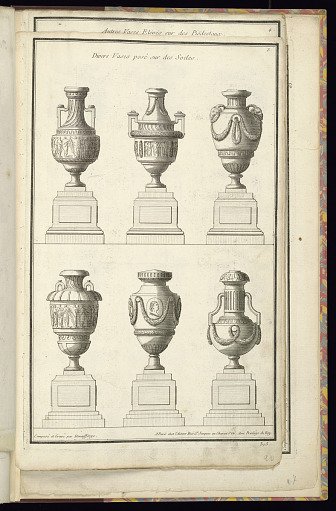 Divers Vases posé sur des Socles