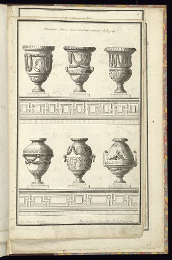 Plusieurs Vases avec un Soubasemens d’Appuy