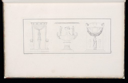 Three Designs: Perfume Burner, Vase, Plinth