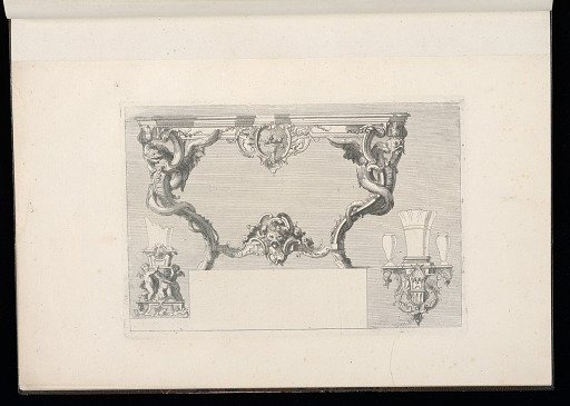 Designs for a Console Table and Wall Brackets