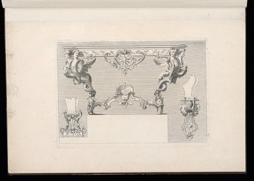Designs for a Console Table and Wall Brackets