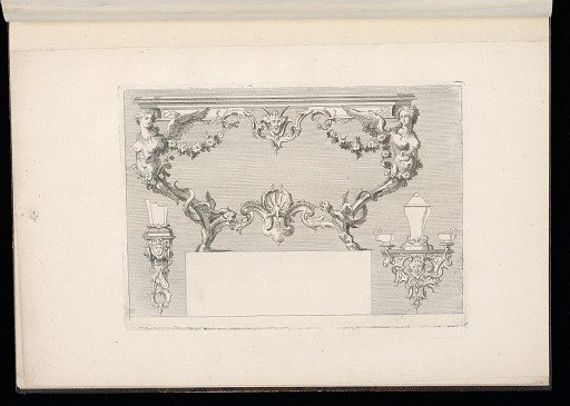 Designs for a Console Table and Wall Brackets