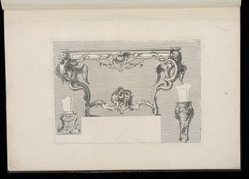 Designs for a Console Table and Wall Brackets