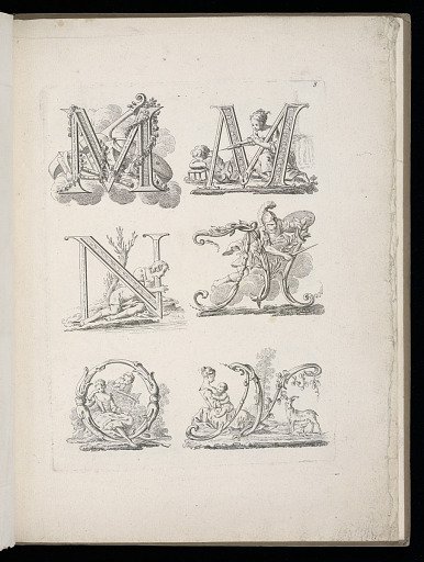 Designs for the Letters M, N, O
