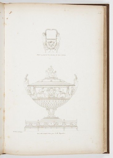 Pot-à-Oille (Design for a Tureen with Handle for the Empress Josephine), plate 46, in Recueil de decorations intérieures (Collection of Interior Decorations)