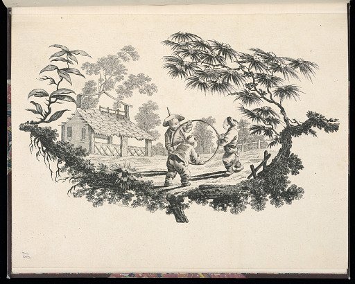 Children Playing with a Hoop