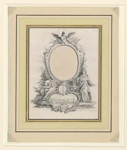 Design for the Frame of the Portrait of Frederick V, King of Denmark