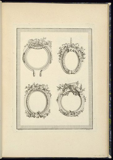 Four Medallion or Frame Designs