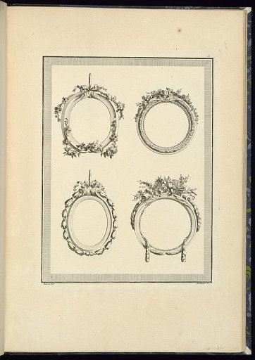 Four Medallion or Frame Designs