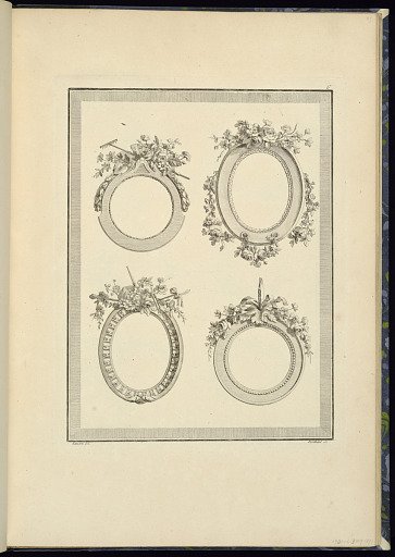 Four Medallion or Frame Designs