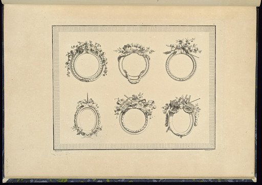Six Medallion or Frame Designs
