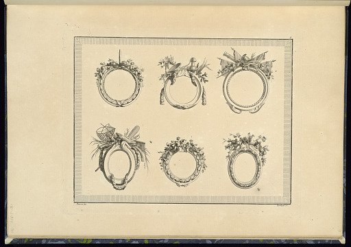 Six Medallion or Frame Designs