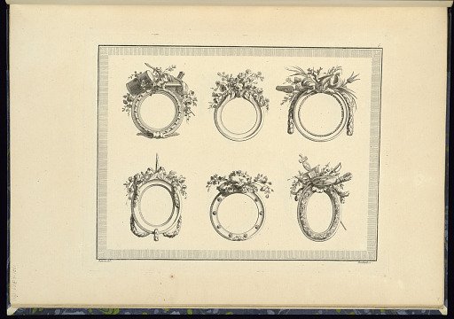 Six Medallion or Frame Designs