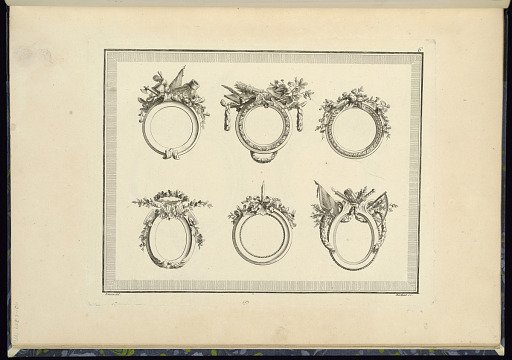 Six Medallion or Frame Designs