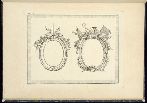 Two Medallion or Frame Designs