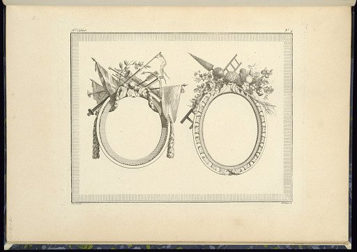 Two Medallion or Frame Designs