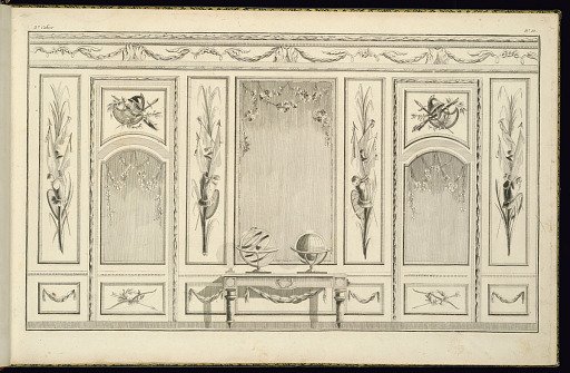 Interior Wall Elevation with a Console Table