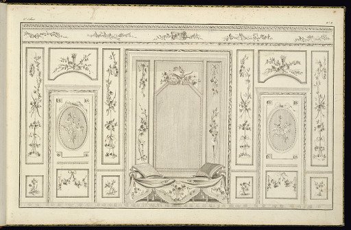 Interior Wall Elevation with a Bed