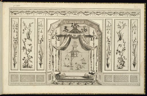 Interior Wall Elevation with a Bed