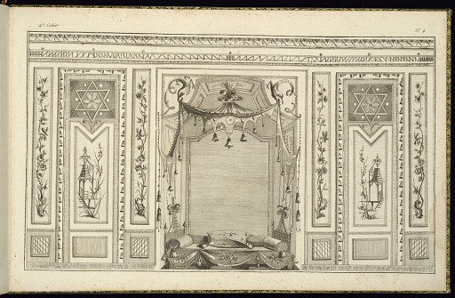 Interior Wall Elevation with a Bed