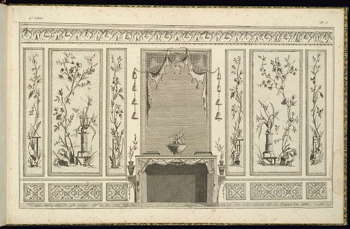 Interior Wall Elevation with a Chimneypiece