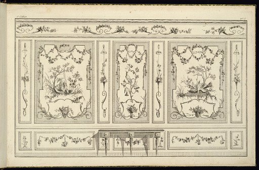 Interior Wall Elevation with a Console Table