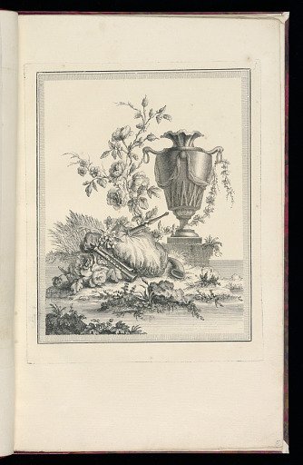 Vase and Flowers in a Landscape