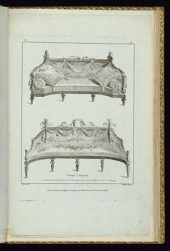 Canapé à draperie