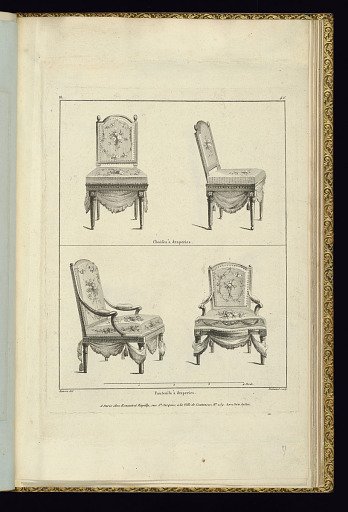 Chaises à draperies / Fauteuils à draperies