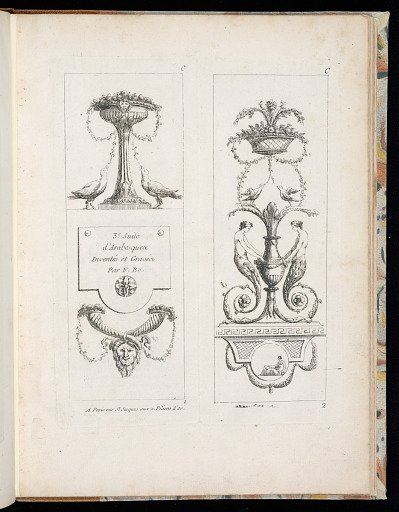 Title Page and Arabesque Panel Designs