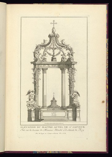 ELEVATION DU MAITRE AUTEL DE ST. SAUVEUR