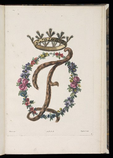 Decorative Monogram Design: Letter F
