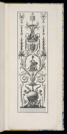 Design for a Vertical Panel of Ornament