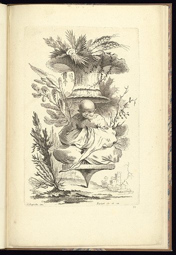 Ornament Design with Seated Figure
