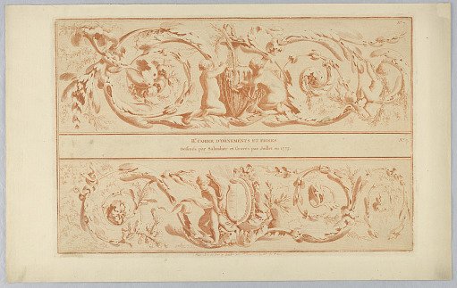 Title Page from Cahier d ornements et frises dessinés (Book of Ornaments and Friezes)
