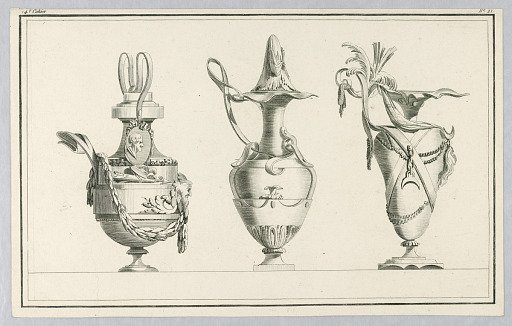 Plate from the IVe Cahier de Vases Boettes de Pendules Tombeaux &c.