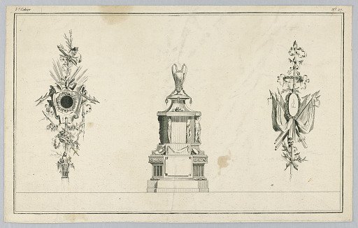 Plate from the IVe Cahier de Vases Boettes de Pendules Tombeaux &c.